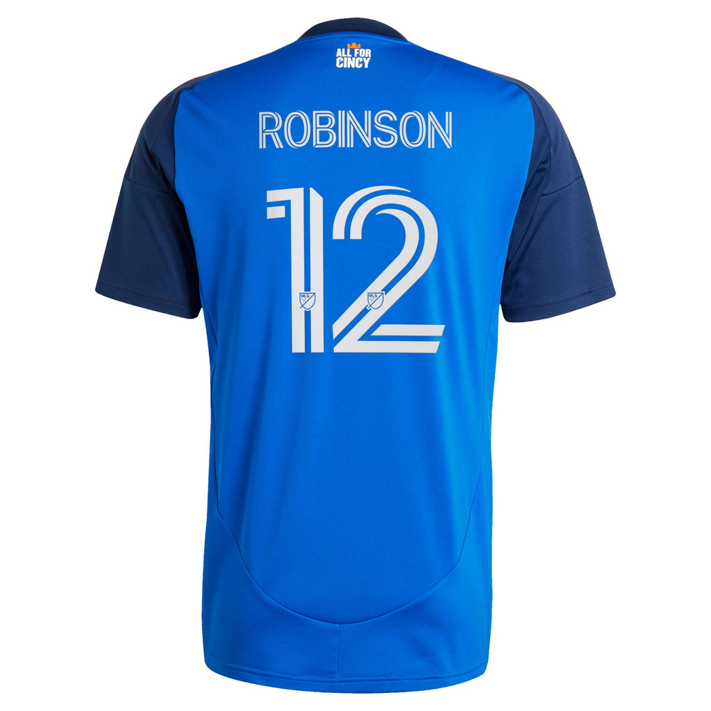 Men's FC Cincinnati Miles Robinson Blue 2025 Orange and Blue Legacy Kit Replica Player Jersey