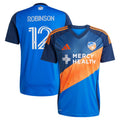 Men's FC Cincinnati Miles Robinson Blue 2025 Orange and Blue Legacy Kit Replica Player Jersey