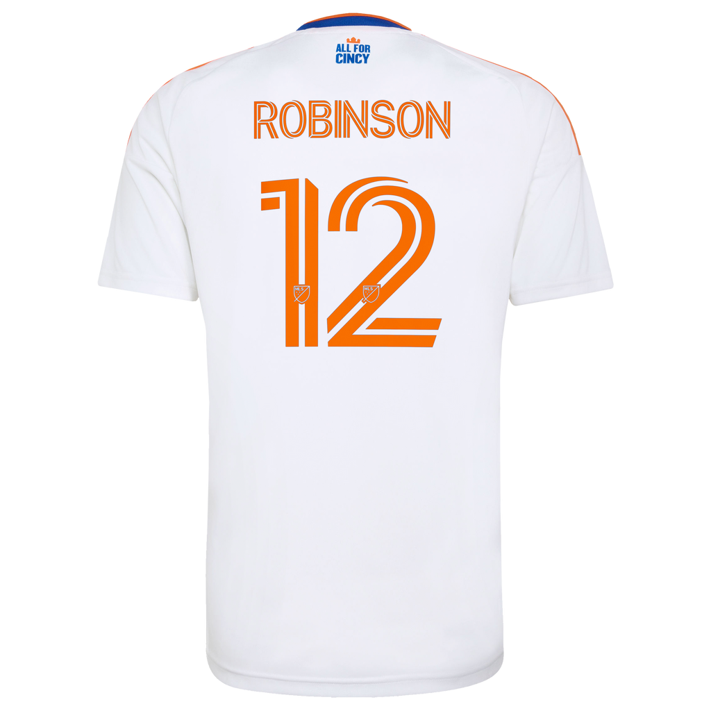 Men's FC Cincinnati Miles Robinson White 2026 The Seven Hills Kit Replica Jersey