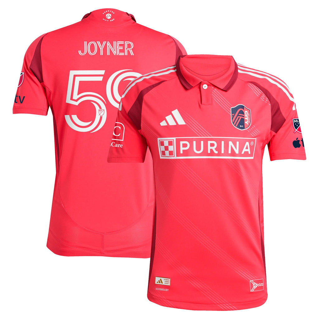 Men's St. Louis CITY SC MyKhi Joyner Red 2025 Forever CITY Red On-Field Authentic Jersey