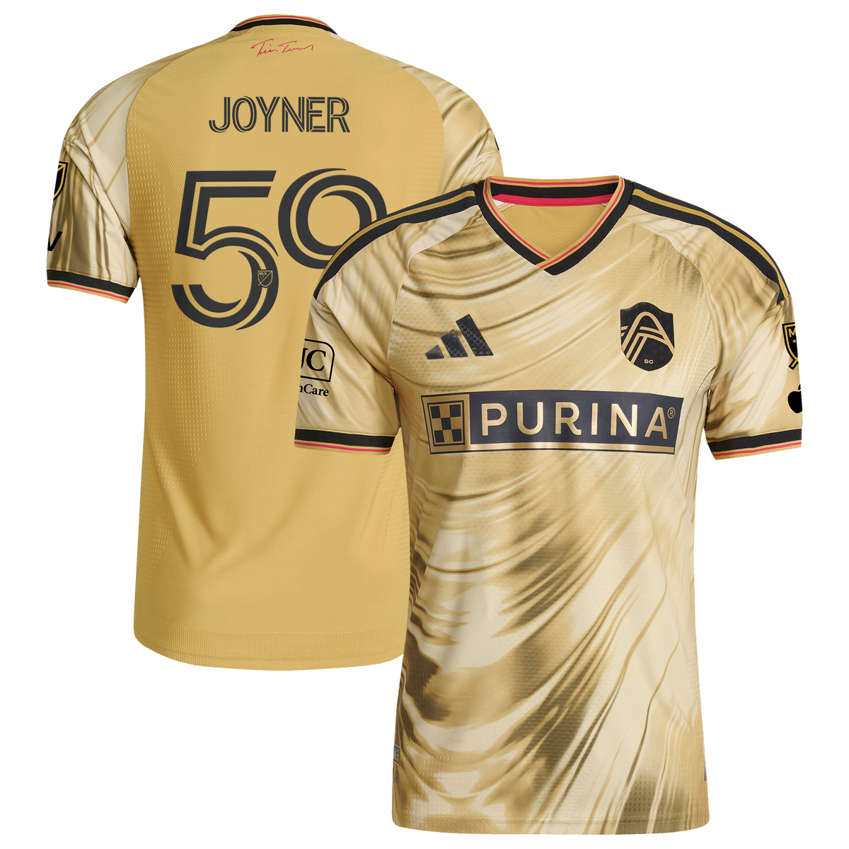 Men's St. Louis CITY SC MyKhi Joyner Yellow 2026 The Tina Turner Kit On-Field Authentic Patch Jersey