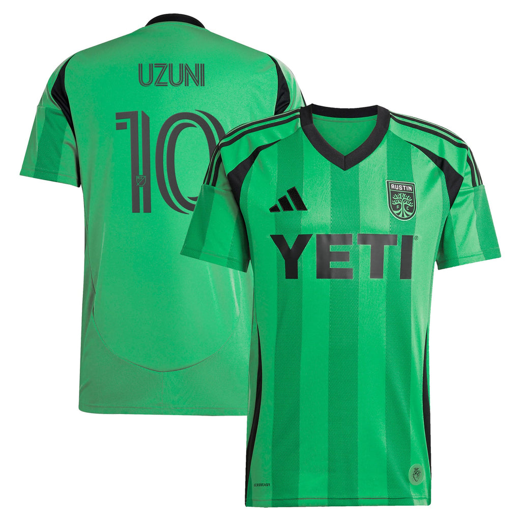 Men's Austin FC Myrto Uzuni Green 2025 The Heartbeat Kit Replica Jersey