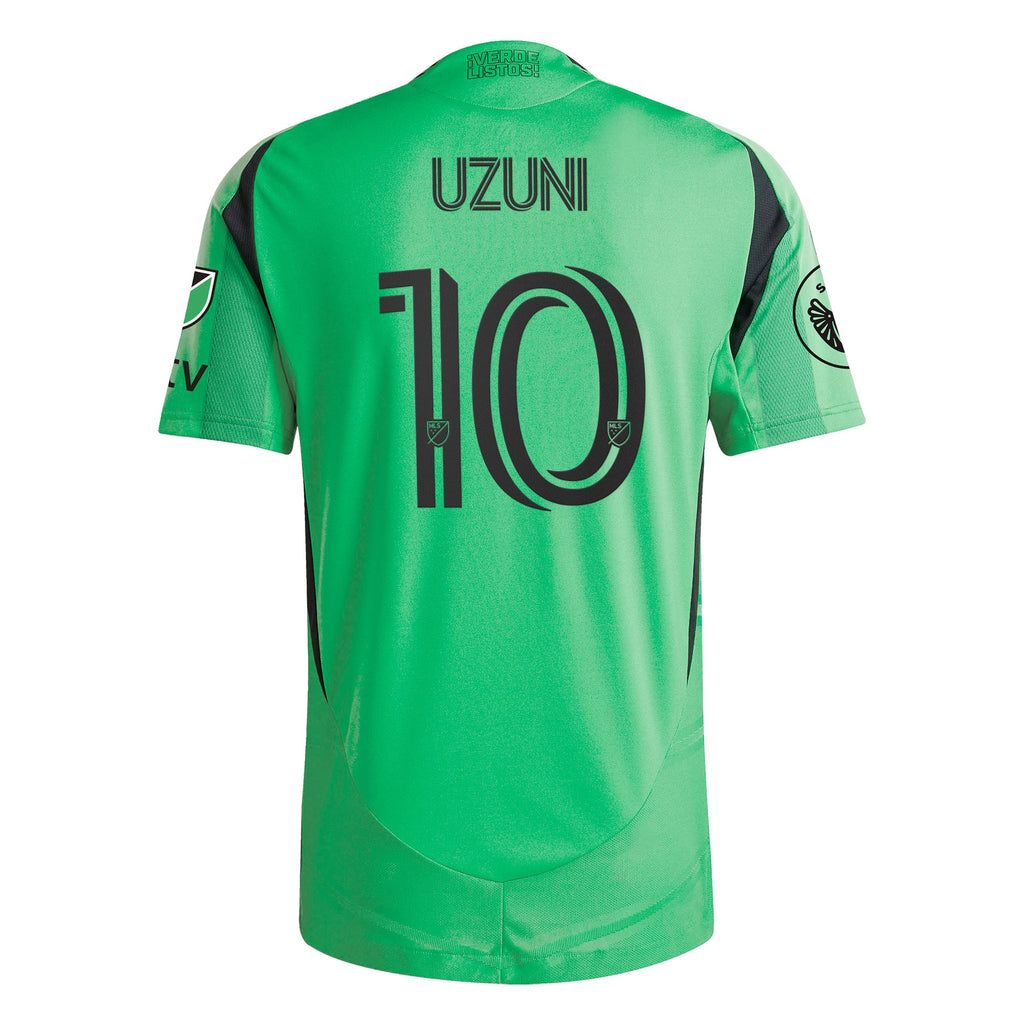 Men's Austin FC Myrto Uzuni Green 2025 The Heartbeat On-Field Authentic Jersey