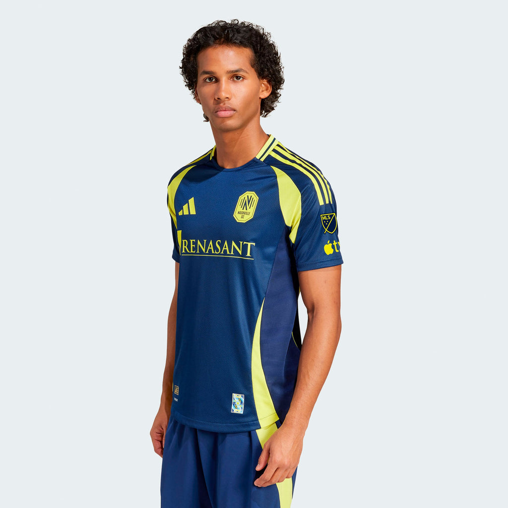 Men's Nashville SC Navy 2025 The Heart Of Nashville Kit Authentic Jersey