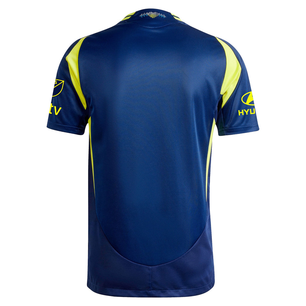 Men's Nashville SC Navy 2025 The Heart Of Nashville Kit Authentic Jersey