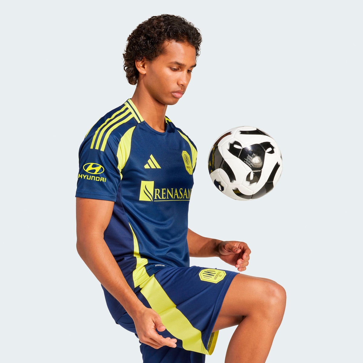 Men's Nashville SC Navy 2025 The Heart Of Nashville Kit Authentic Jersey