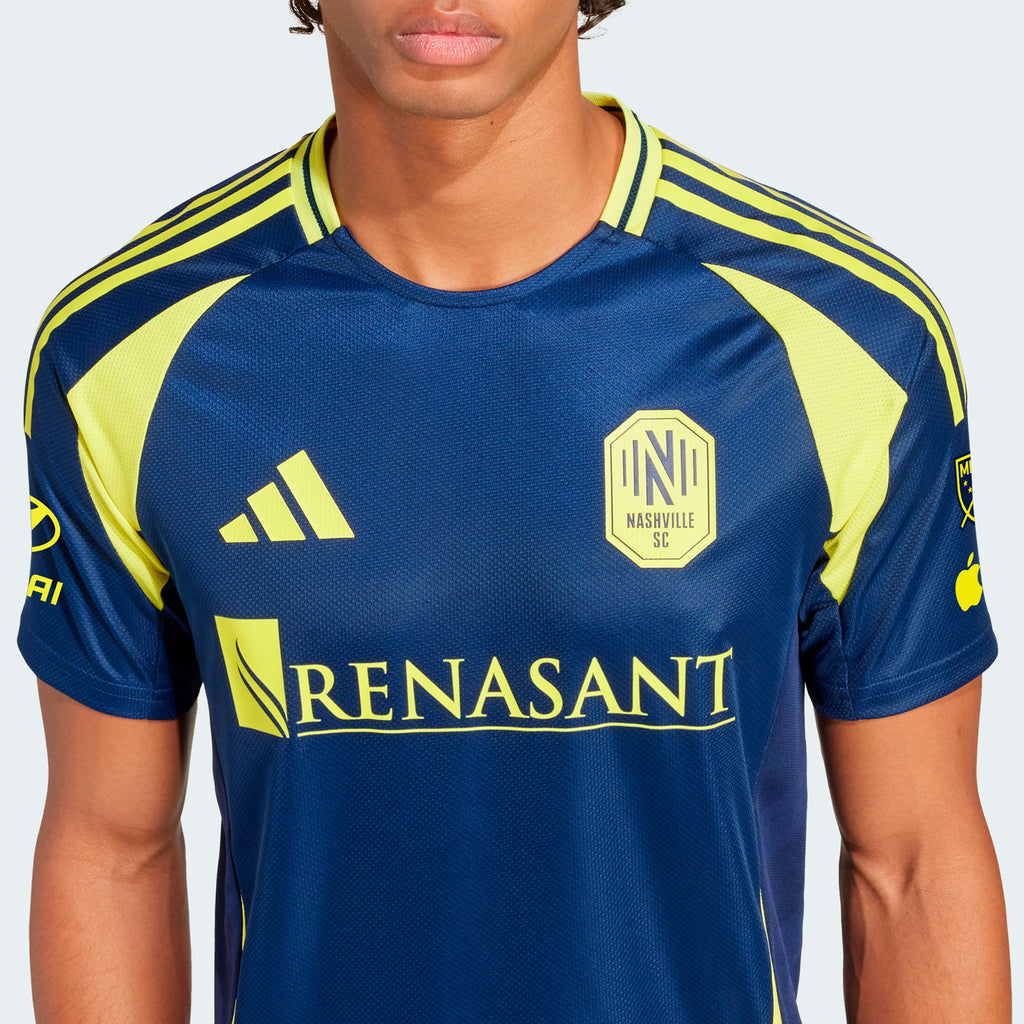 Men's Nashville SC Navy 2025 The Heart Of Nashville Kit Authentic Jersey