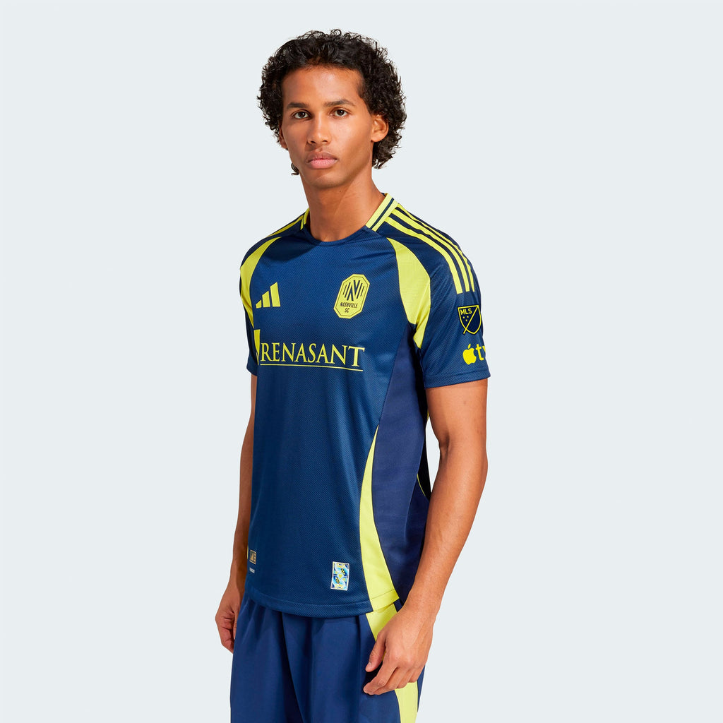 Men's Nashville SC Navy 2025 The Heart Of Nashville Kit Authentic Jersey