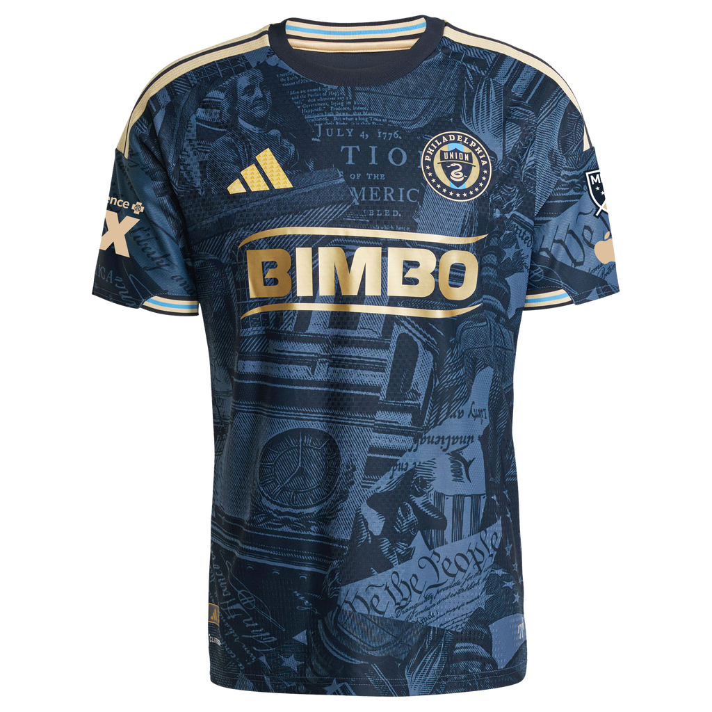 Men's Philadelphia Union Navy 2026 1776 Kit On-Field Authentic Patch Jersey