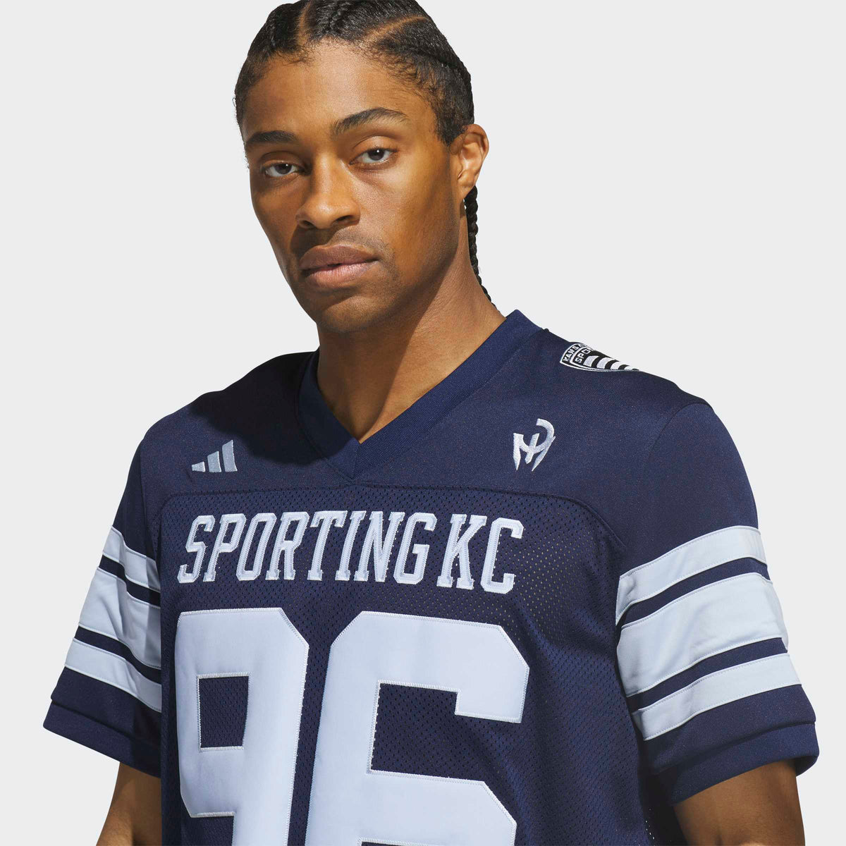 Men's Sporting Kansas City Navy MLS x US Sports Icon Football Jersey