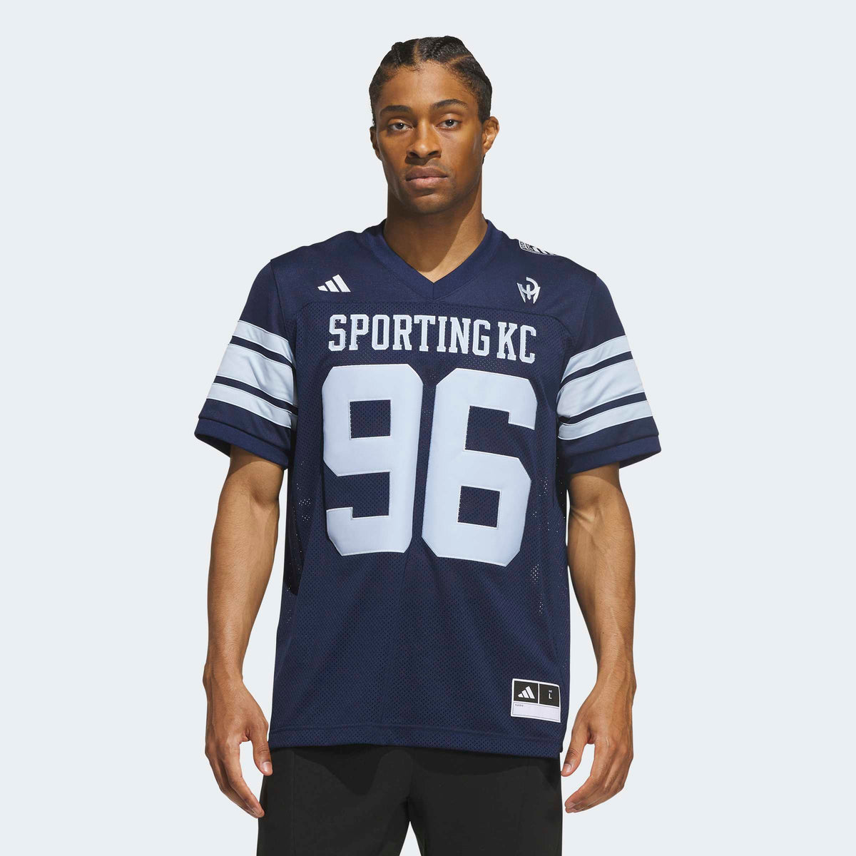 Men's Sporting Kansas City Navy MLS x US Sports Icon Football Jersey