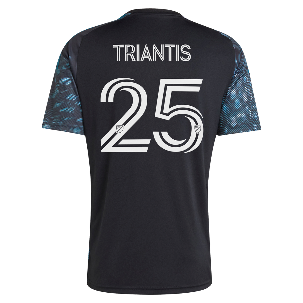 Men's Minnesota United FC Nectarios Triantis Black 2026 The Decade Kit Replica Jersey