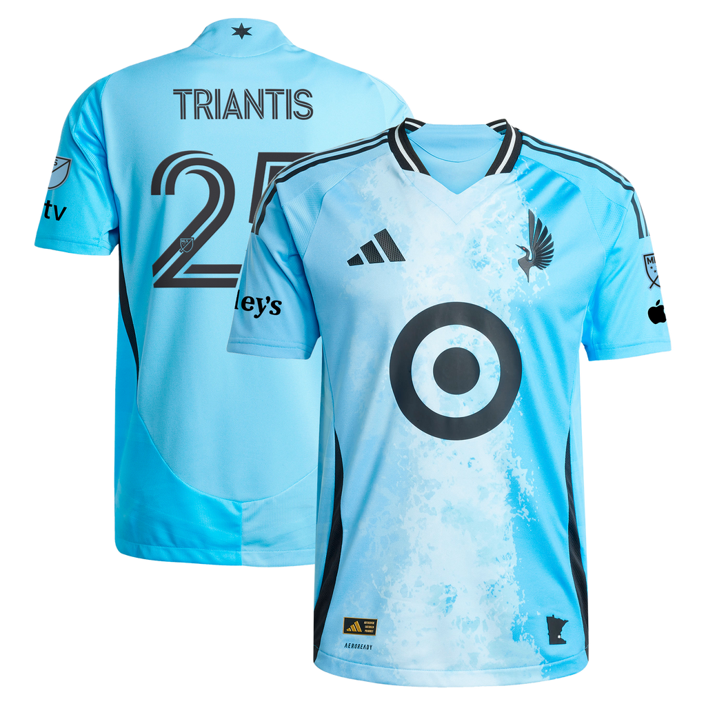 Men's Minnesota United FC Nectarios Triantis Blue 2025 CONVERGENCE On-Field Authentic Jersey