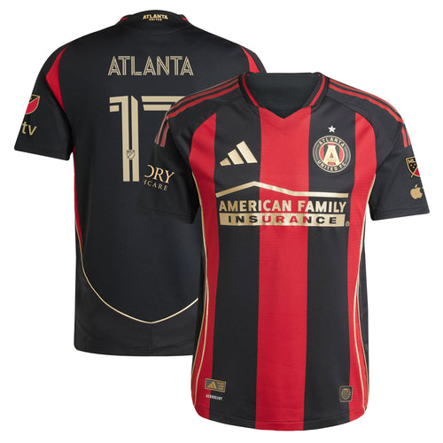 Men's Atlanta United FC #17 Black 2025 The Connector Authentic Jersey