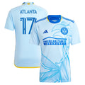 Men's Atlanta United FC #17 Light Blue 2024 The Resurgens Kit Replica Player Jersey