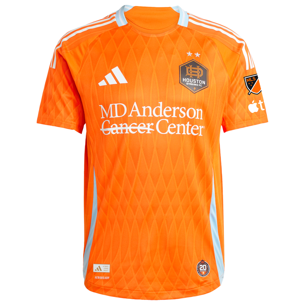 Men's Houston Dynamo FC Orange 2025 Season 20 On-Field Authentic Jersey