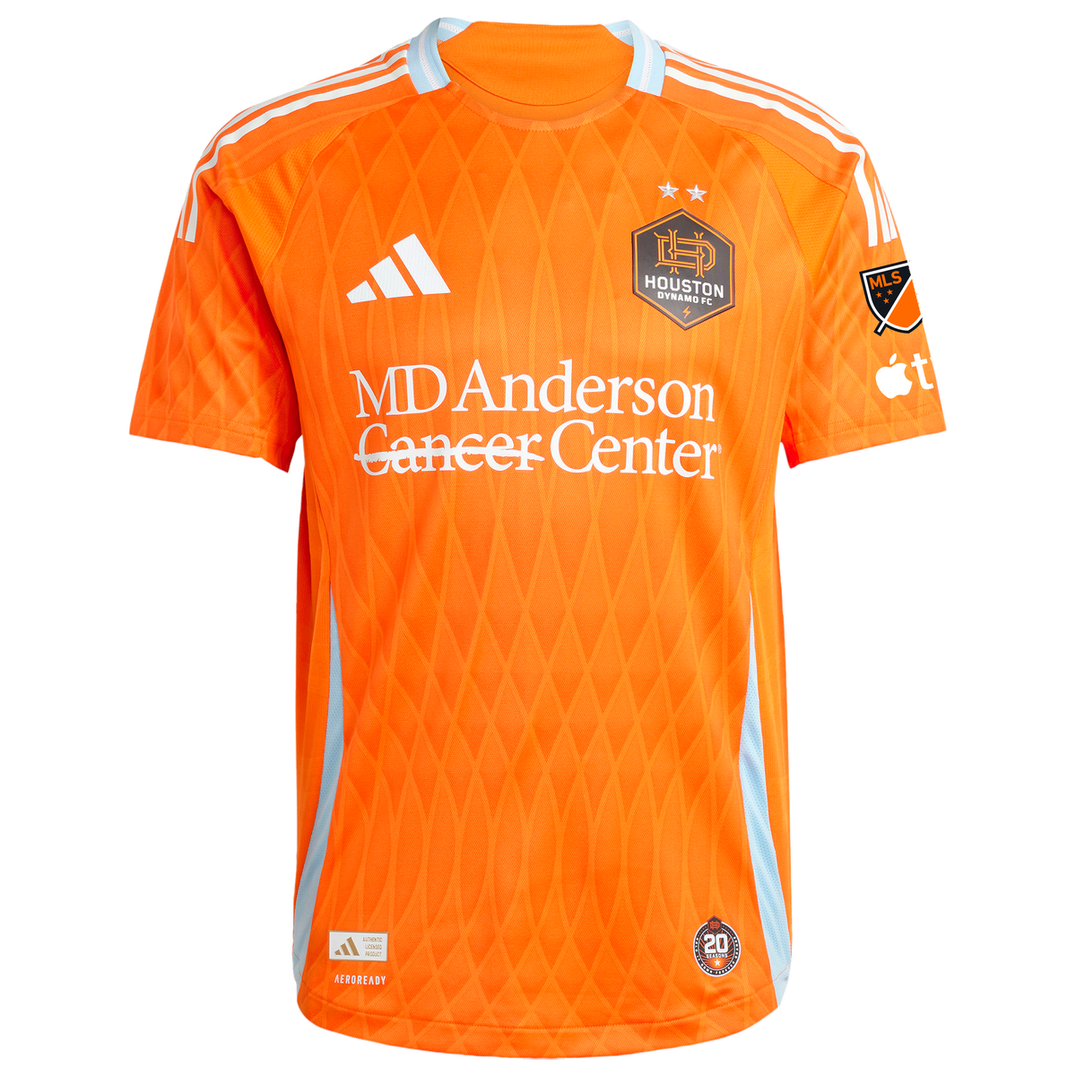 Men's Houston Dynamo FC Orange 2025 Season 20 On-Field Authentic Jersey