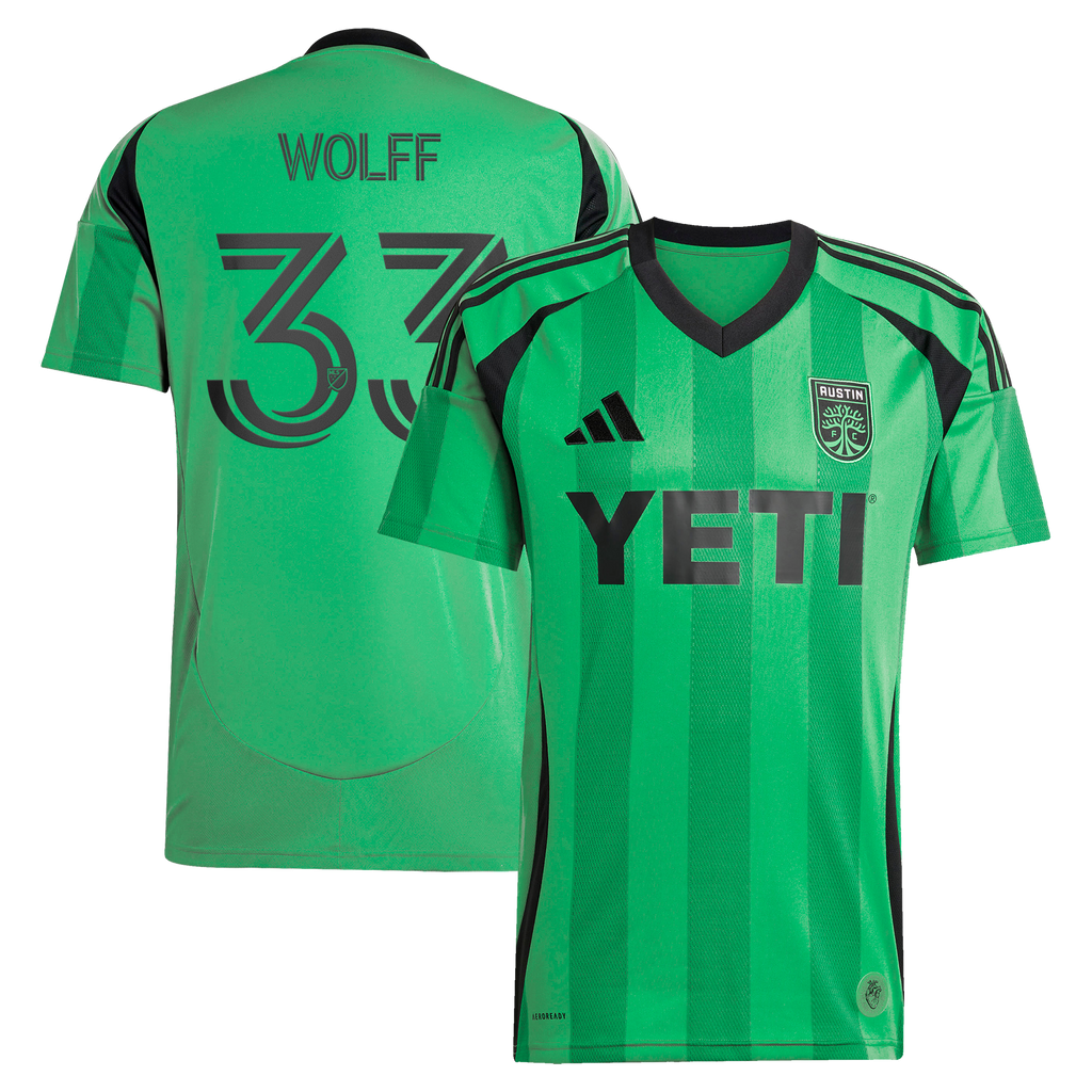 Men's Austin FC Owen Wolff Green 2025 The Heartbeat Kit Replica Jersey