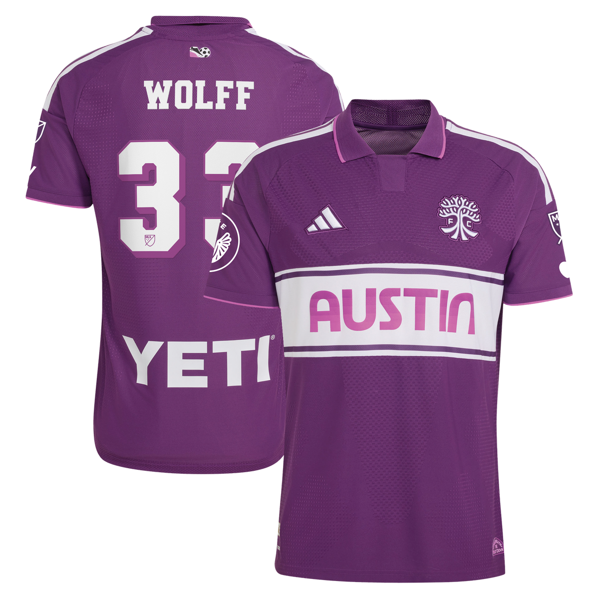 Men's Austin FC Owen Wolff Purple 2026 Archive On-Field Authentic Jersey