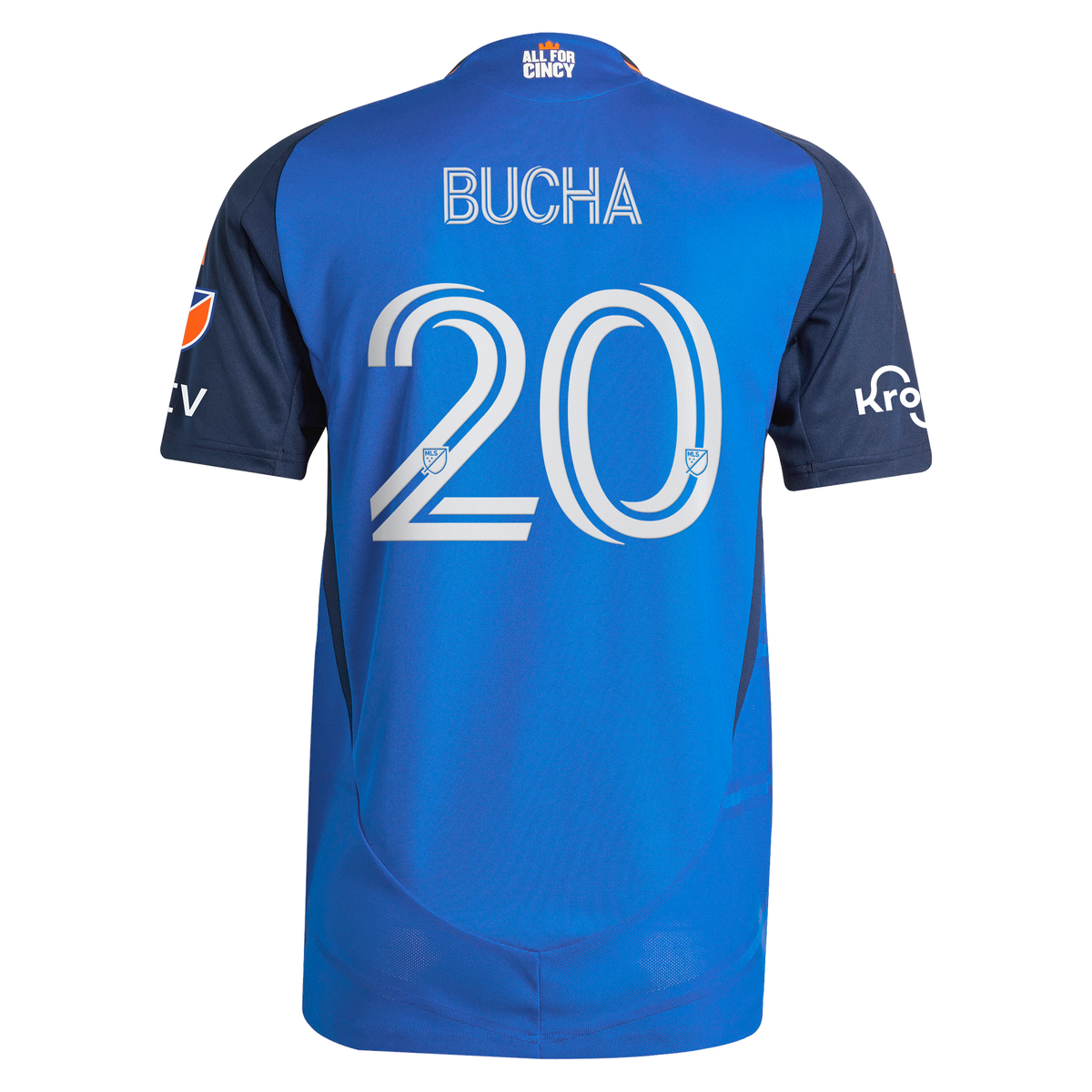 Men's FC Cincinnati Pavel Bucha Blue 2025 Orange and Blue Legacy Kit On-Field Authentic Jersey