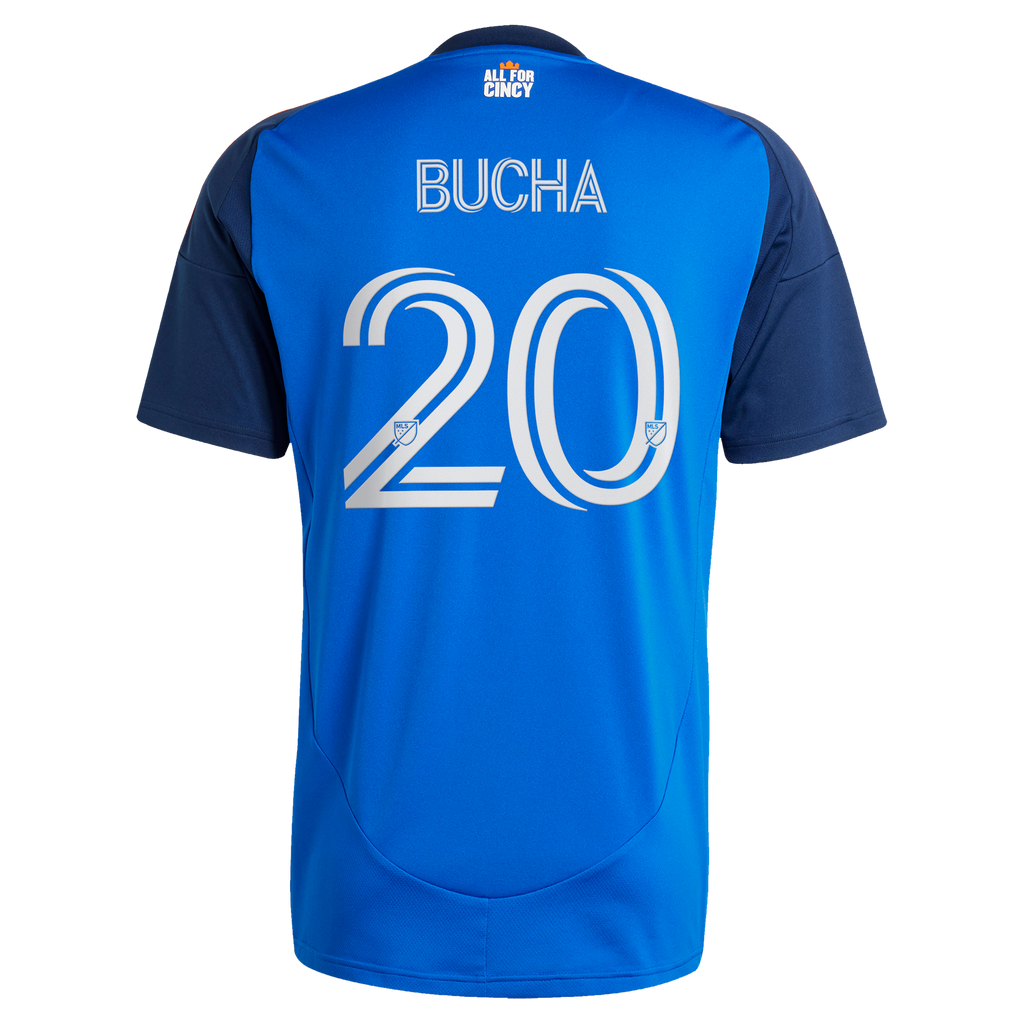 Men's FC Cincinnati Pavel Bucha Blue 2025 Orange and Blue Legacy Kit Replica Jersey