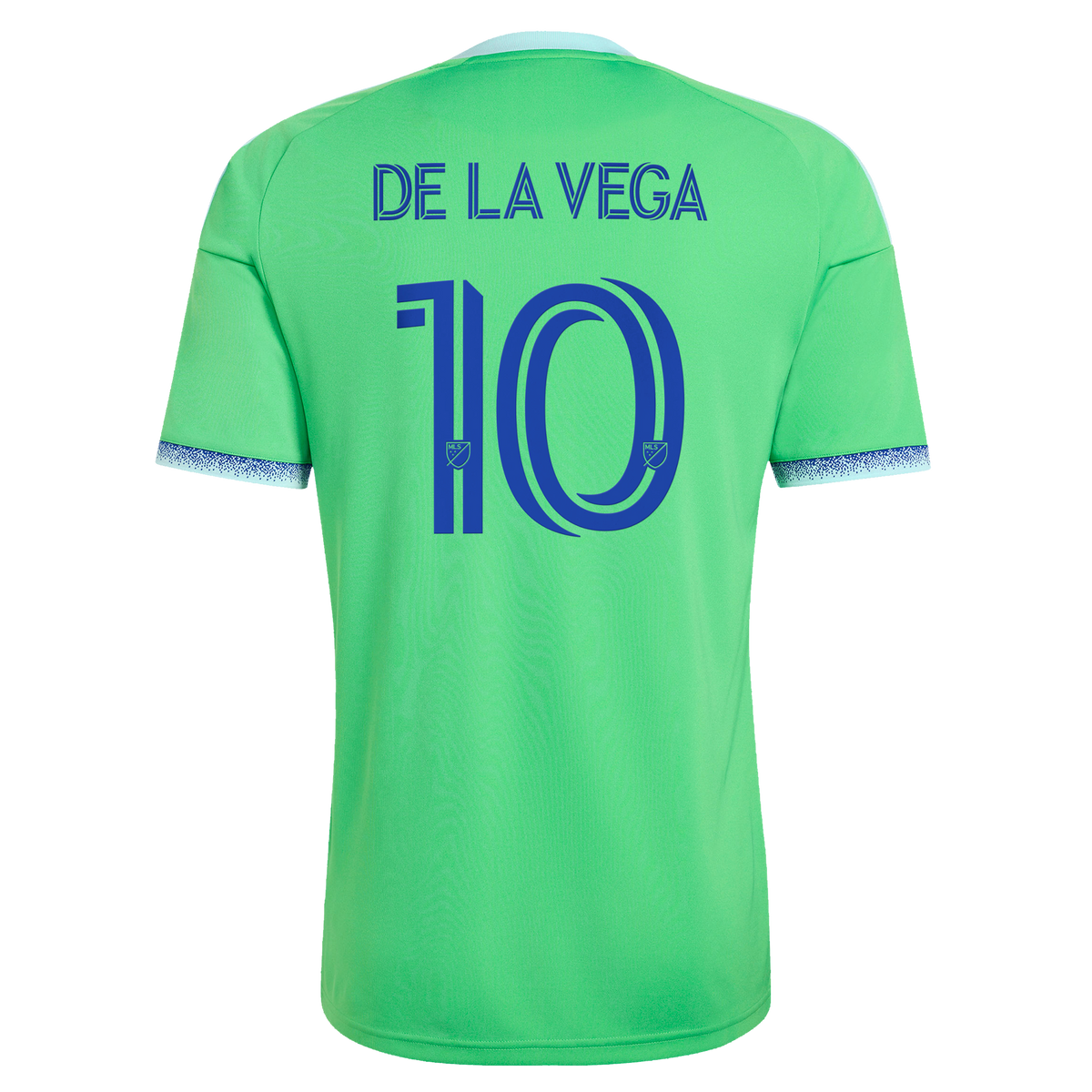 Men's Seattle Sounders FC Pedro de la Vega Rave Green 2026 The Evergreen State Kit Replica Jersey