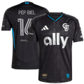 Men's Charlotte FC Pep Biel Black 2025 Fortress Kit On-Field Authentic Jersey