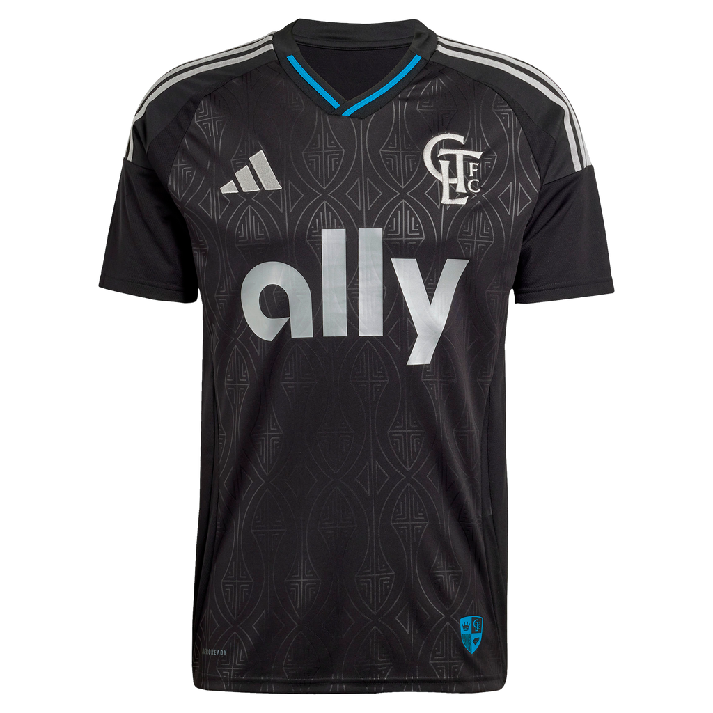 Men's Charlotte FC Pep Biel Black 2025 Fortress Kit Replica Jersey