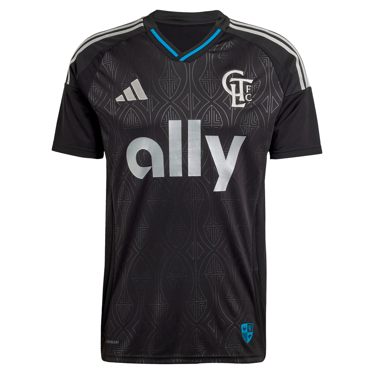 Men's Charlotte FC Pep Biel Black 2025 Fortress Kit Replica Jersey