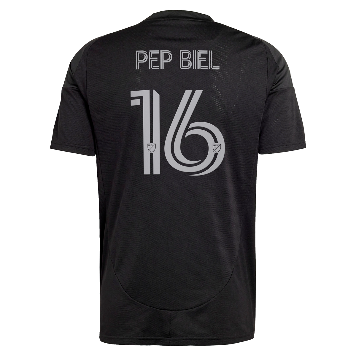 Men's Charlotte FC Pep Biel Black 2025 Fortress Kit Replica Jersey