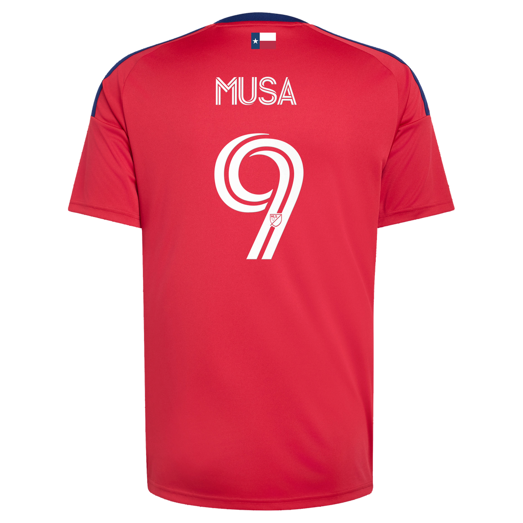Men's FC Dallas Petar Musa Red 2026 DNA Kit Replica Jersey