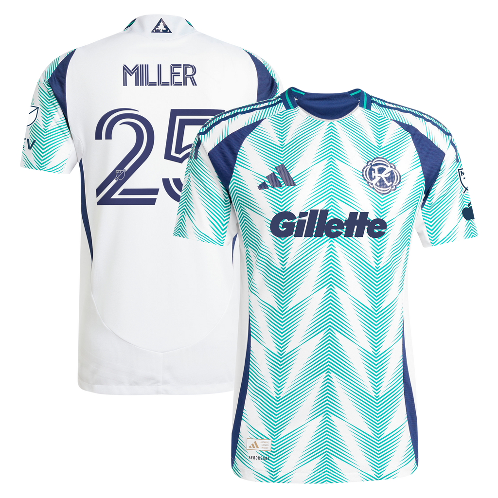 Men's New England Revolution Peyton Miller White 2025 Eastern White Pine x Flag of New England On-Field Authentic Jersey