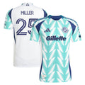 Men's New England Revolution Peyton Miller White 2025 Eastern White Pine x Flag of New England On-Field Authentic Jersey