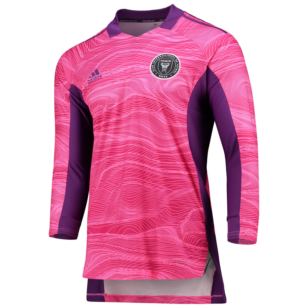 Men's Inter Miami CF Pink 2021 Goalkeeper Long Sleeve Jersey