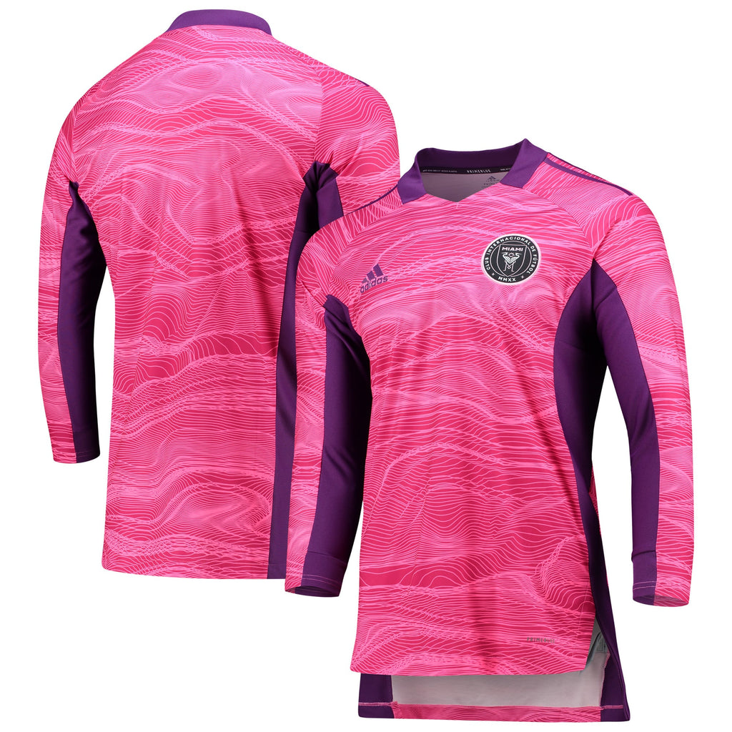 Men's Inter Miami CF Pink 2021 Goalkeeper Long Sleeve Jersey