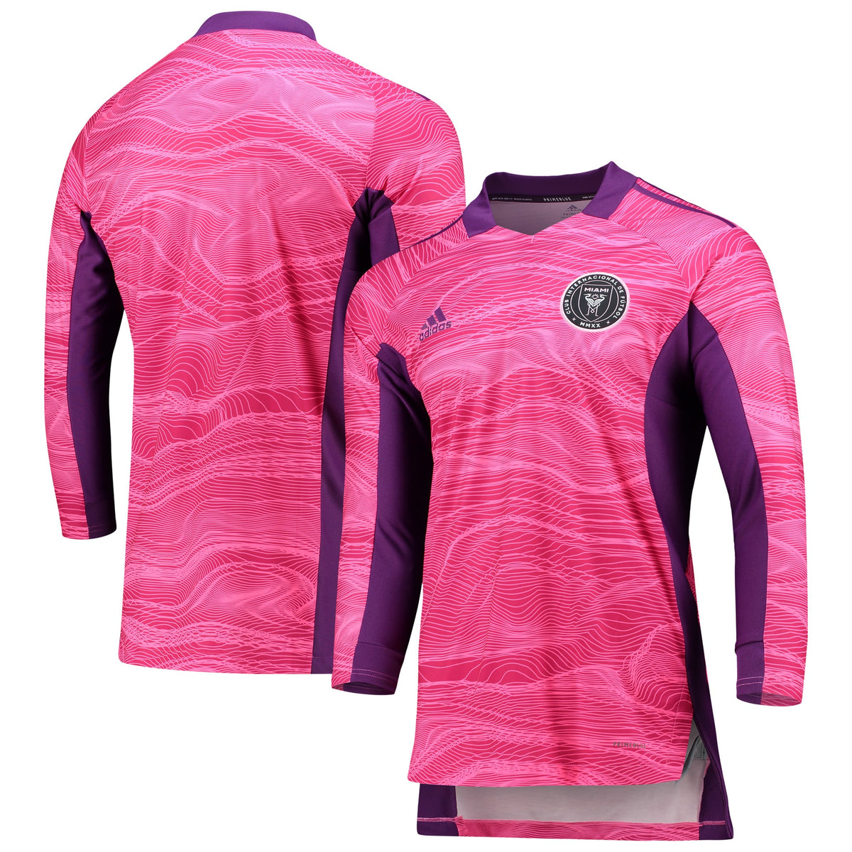 Men's Inter Miami CF Pink 2021 Goalkeeper Long Sleeve Jersey