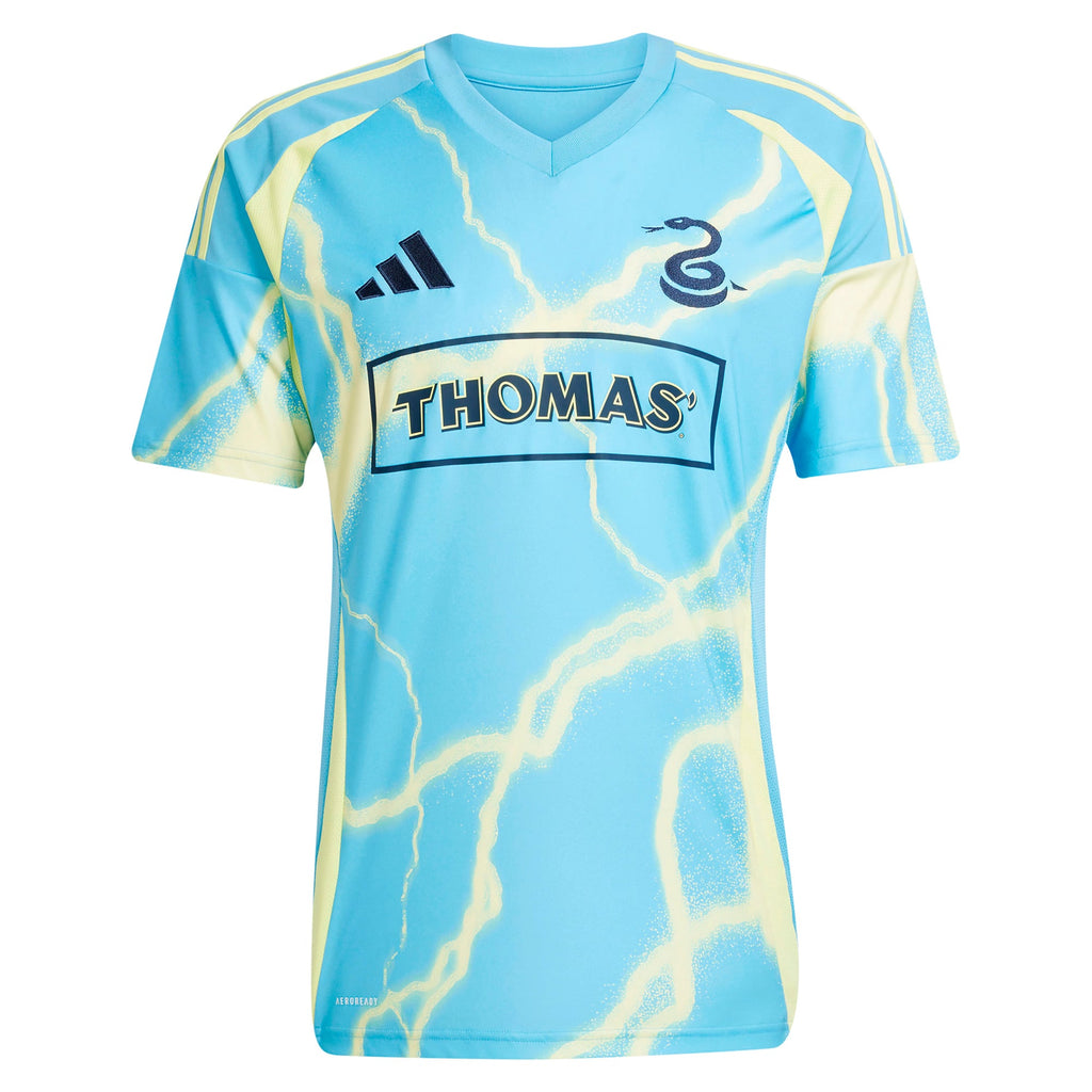 Men's Philadelphia Union Quinn Sullivan Blue 2025 The Voltage Kit Replica Player Jersey