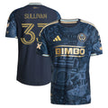 Men's Philadelphia Union Quinn Sullivan Navy 2026 1776 Kit On-Field Authentic Patch Jersey