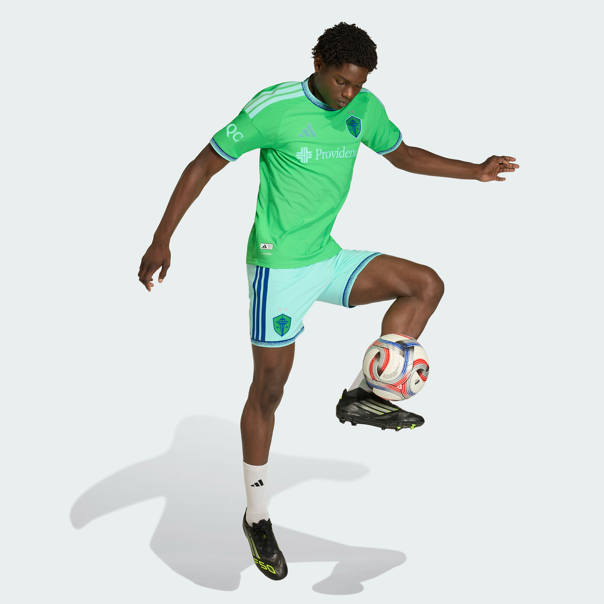 Men's Seattle Sounders FC Rave Green 2026 The Evergreen State Kit On-Field Authentic Patch Jersey