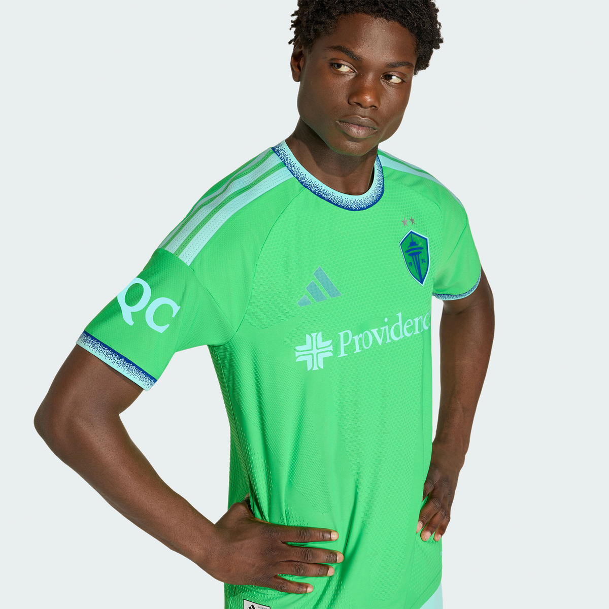 Men's Seattle Sounders FC Rave Green 2026 The Evergreen State Kit On-Field Authentic Patch Jersey