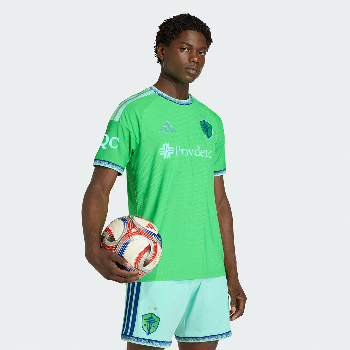 Men's Seattle Sounders FC Rave Green 2026 The Evergreen State Kit On-Field Authentic Patch Jersey