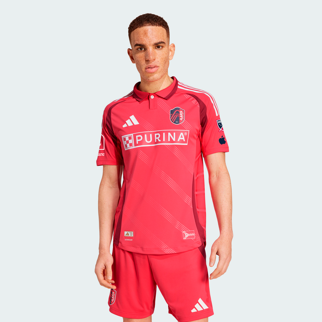 Men's St. Louis CITY SC Red 2025 Forever CITY Red On-Field Authentic Jersey