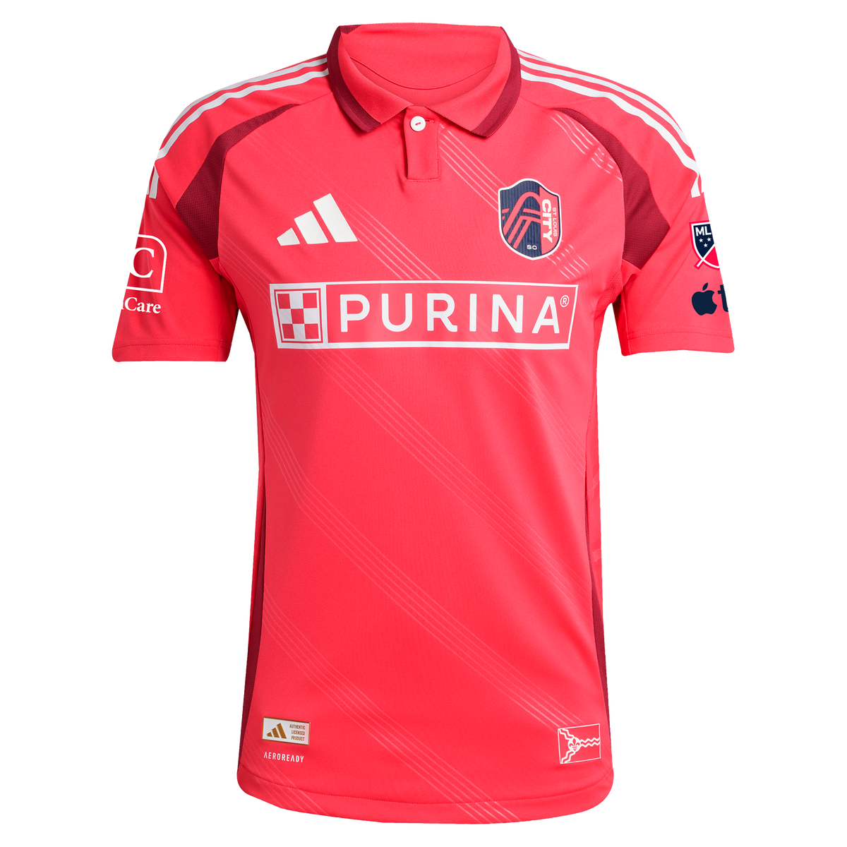 Men's St. Louis CITY SC Red 2025 Forever CITY Red On-Field Authentic Jersey