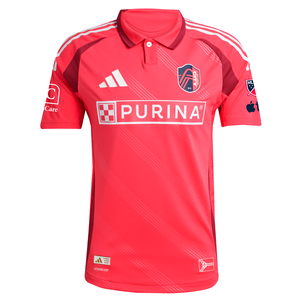 Men's St. Louis CITY SC Red 2025 Forever CITY Red On-Field Authentic Jersey