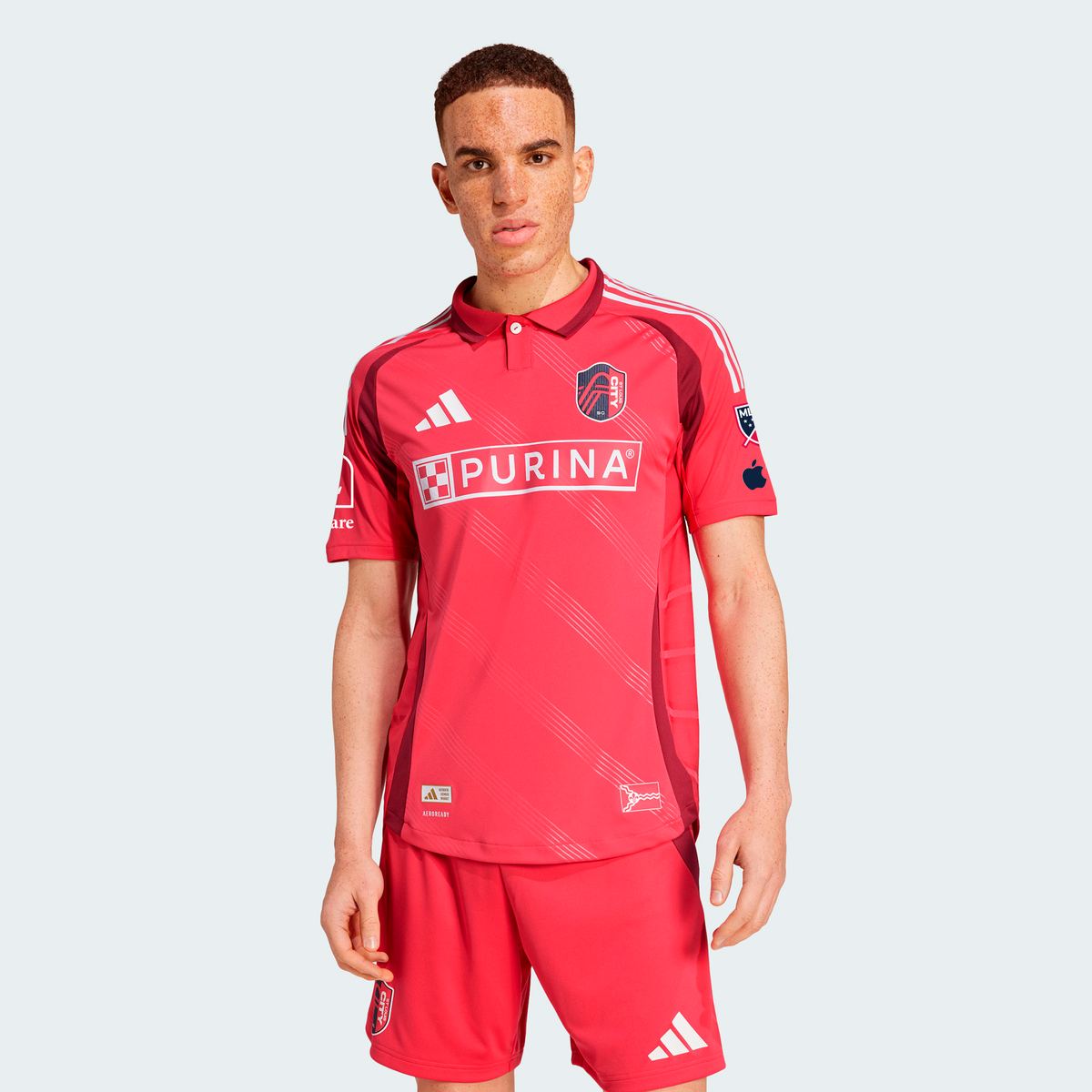 Men's St. Louis CITY SC Red 2025 Forever CITY Red On-Field Authentic Jersey