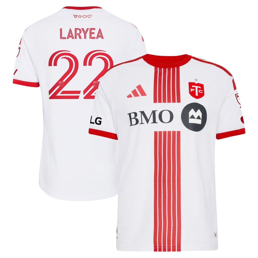Men's Toronto FC Richie Laryea White 2026 Winter Kit On-Field Authentic Patch Jersey