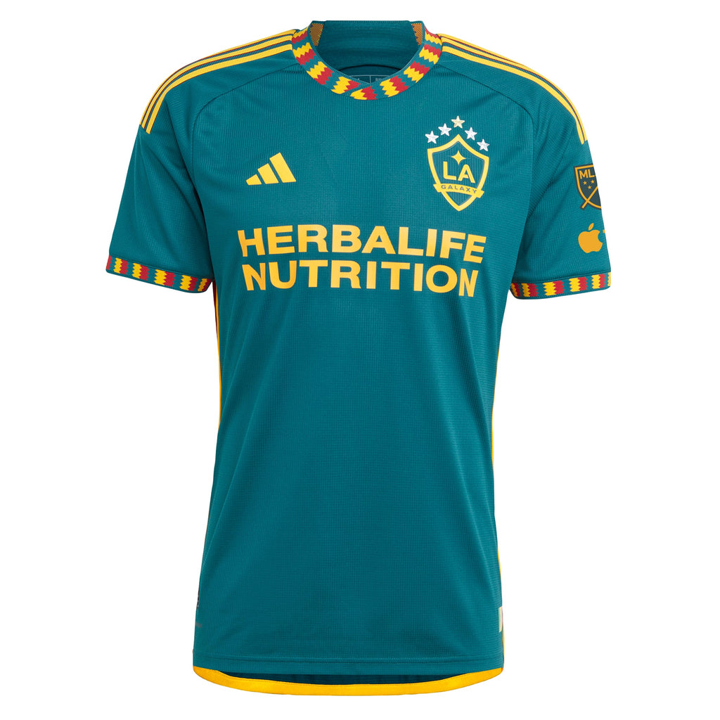 Men's LA Galaxy Riqui Puig Green 2024 LA Kit Authentic Player Jersey