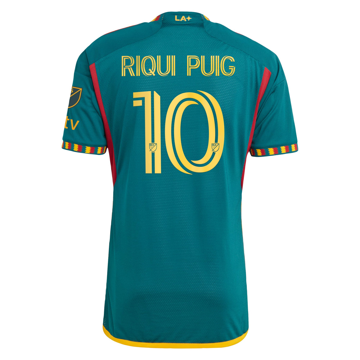 Men's LA Galaxy Riqui Puig Green 2024 LA Kit Authentic Player Jersey