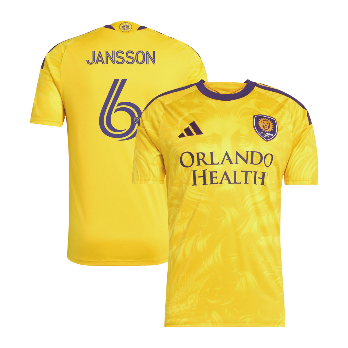 Men's Orlando City SC Robin Jansson Gold 2026 Sunken Treasure Kit Replica Jersey
