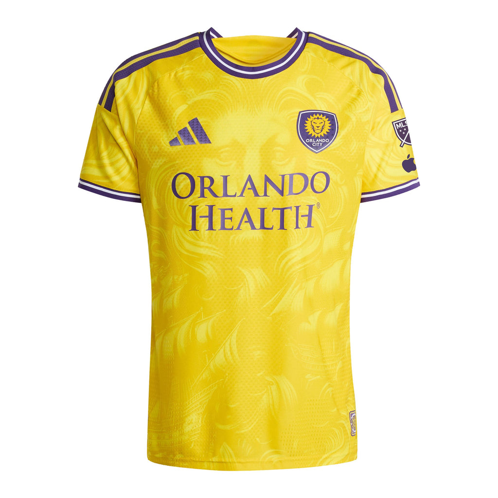 Men's Orlando City SC Robin Jansson Yellow 2026 Sunken Treasure Kit On-Field Authentic Patch Jersey